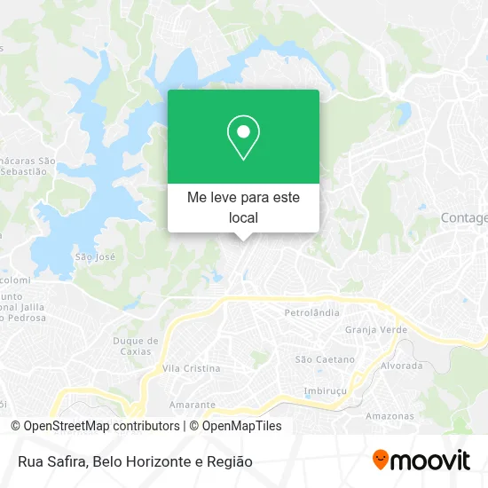 Rua Safira mapa