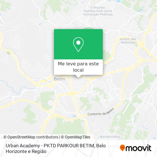 Urban Academy - PKTD PARKOUR BETIM mapa