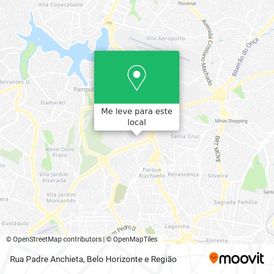 Rua Padre Anchieta mapa