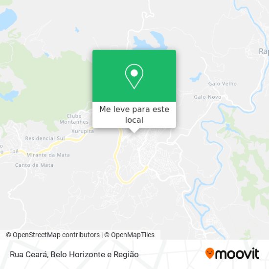 Rua Ceará mapa