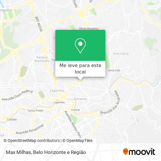 Max Milhas mapa