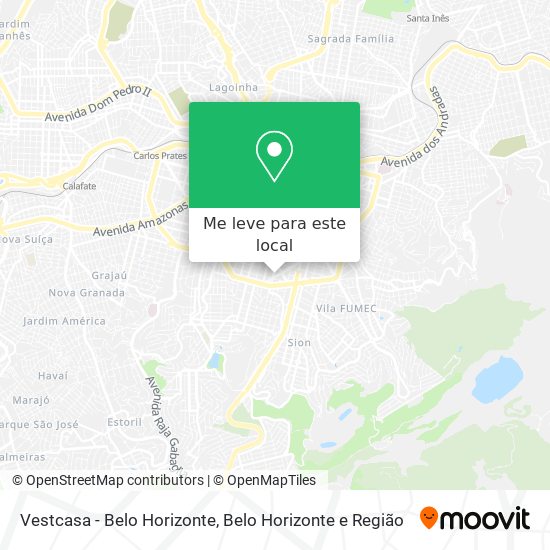 Vestcasa - Belo Horizonte mapa