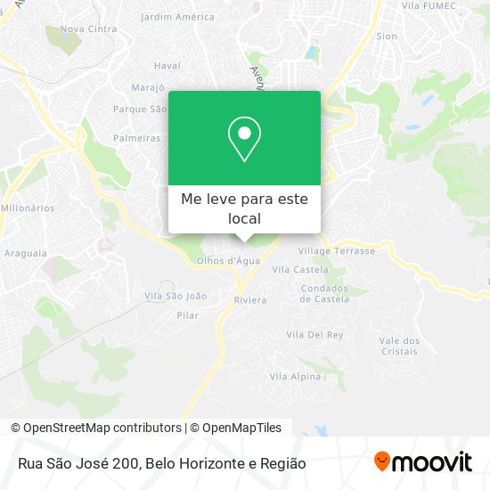 Rua São José 200 mapa