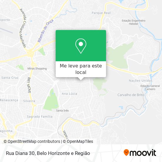 Rua Diana 30 mapa