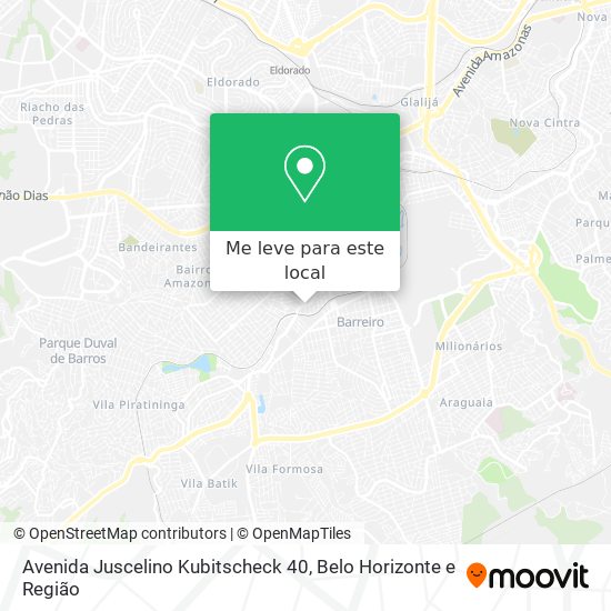 Avenida Juscelino Kubitscheck 40 mapa