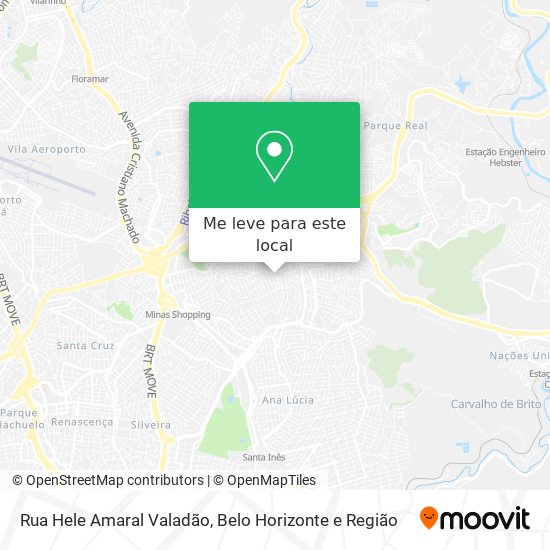 Rua Hele Amaral Valadão mapa