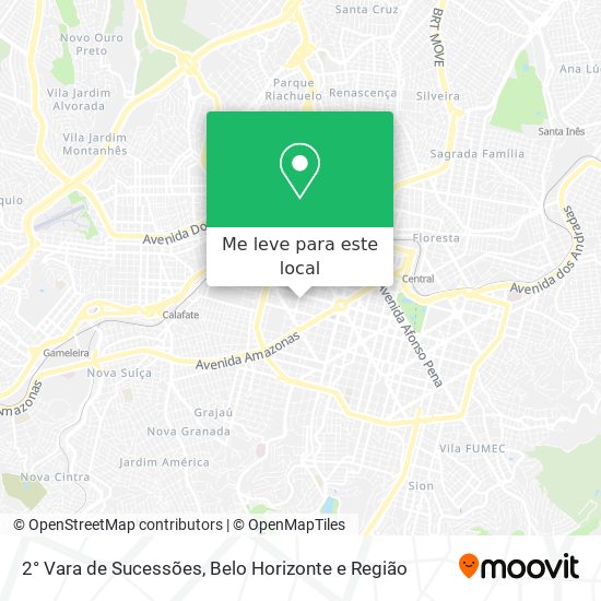 2° Vara de Sucessões mapa