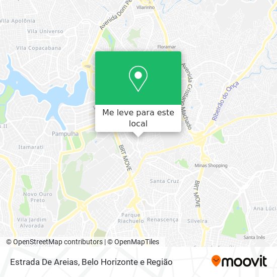 Estrada De Areias mapa