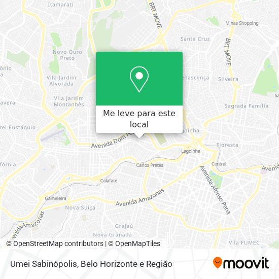Umei Sabinópolis mapa