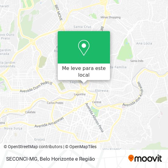 SECONCI-MG mapa