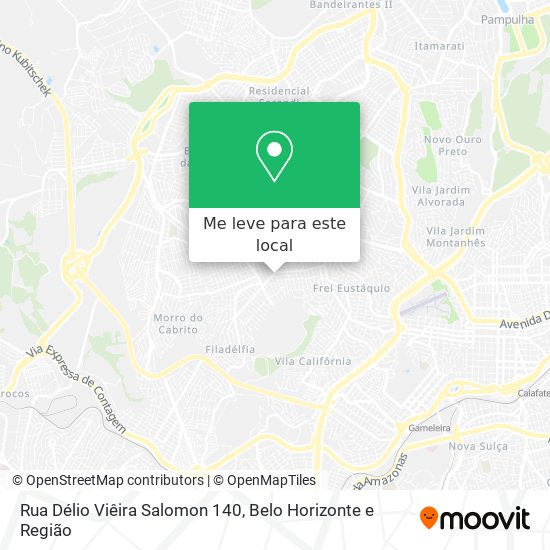 Rua Délio Viêira Salomon 140 mapa