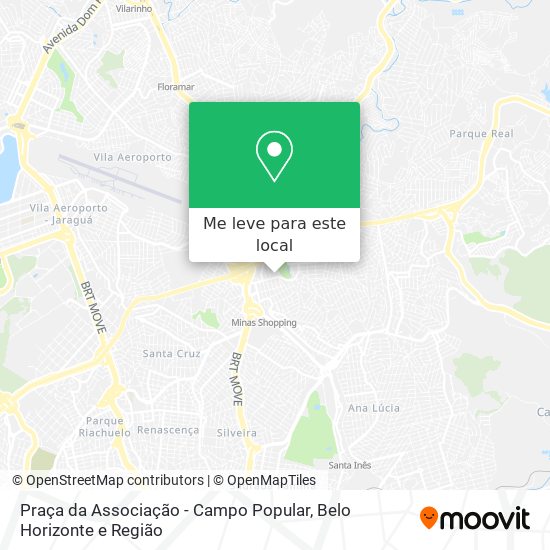 Praça da Associação - Campo Popular mapa