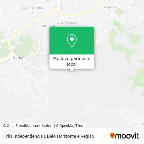 Vila Independência I mapa
