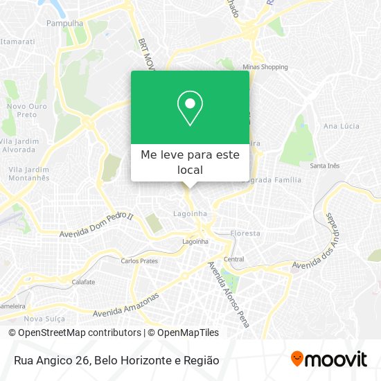 Rua Angico 26 mapa