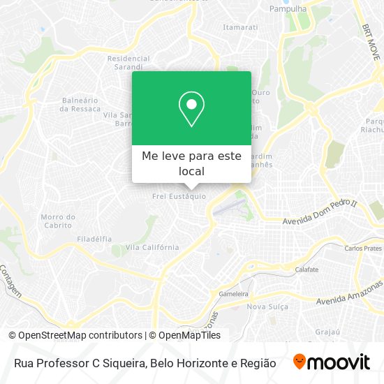 Rua Professor C Siqueira mapa