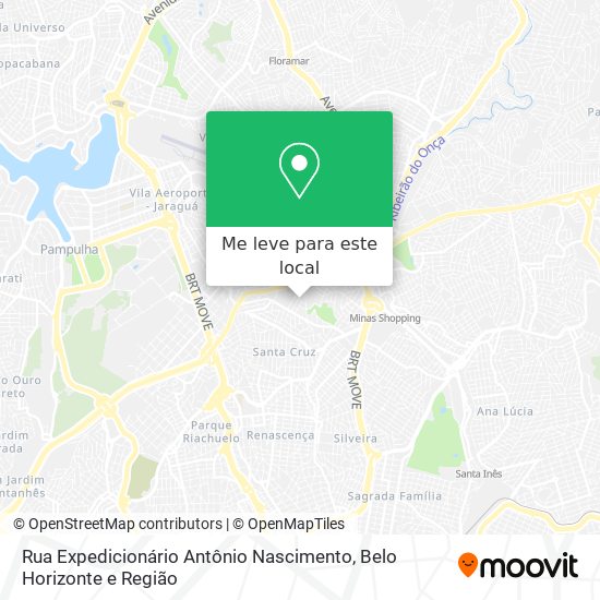 Rua Expedicionário Antônio Nascimento mapa