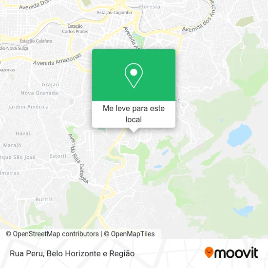 Rua Peru mapa