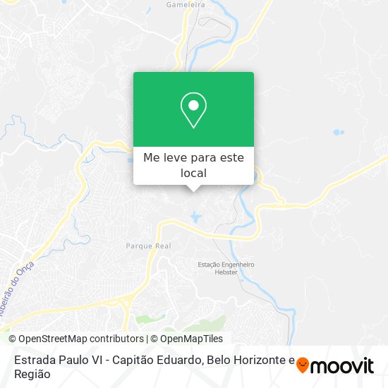 Estrada Paulo VI - Capitão Eduardo mapa
