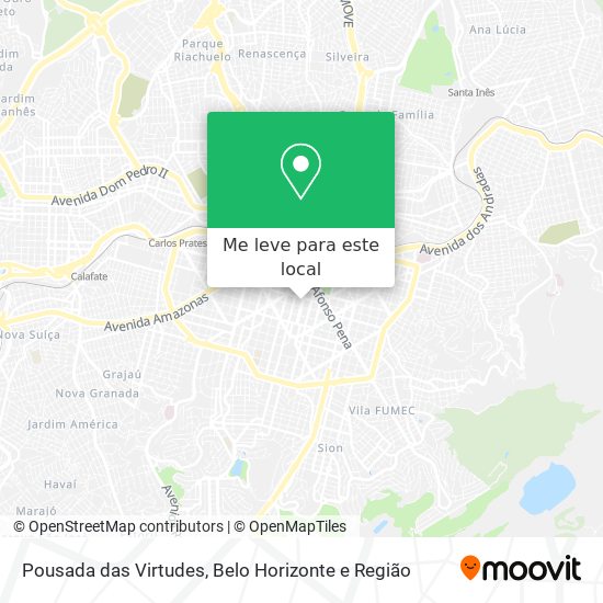 Pousada das Virtudes mapa