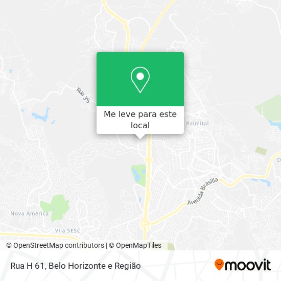 Rua H 61 mapa