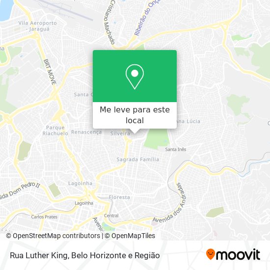 Rua Luther King mapa