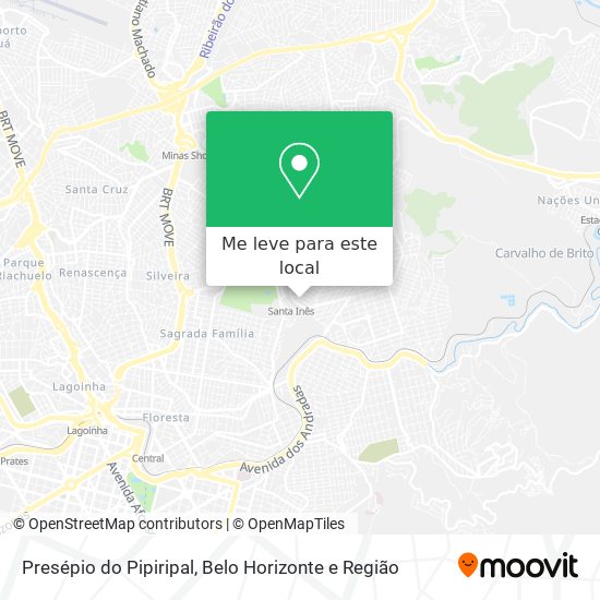 Presépio do Pipiripal mapa