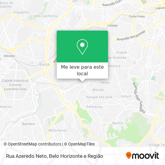 Rua Azeredo Neto mapa