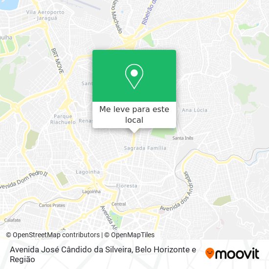 Avenida José Cândido da Silveira mapa
