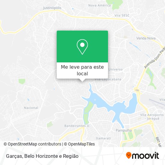Garças mapa
