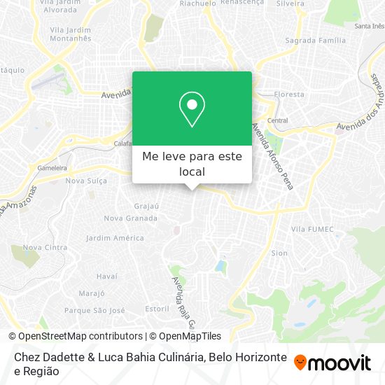 Chez Dadette & Luca Bahia Culinária mapa