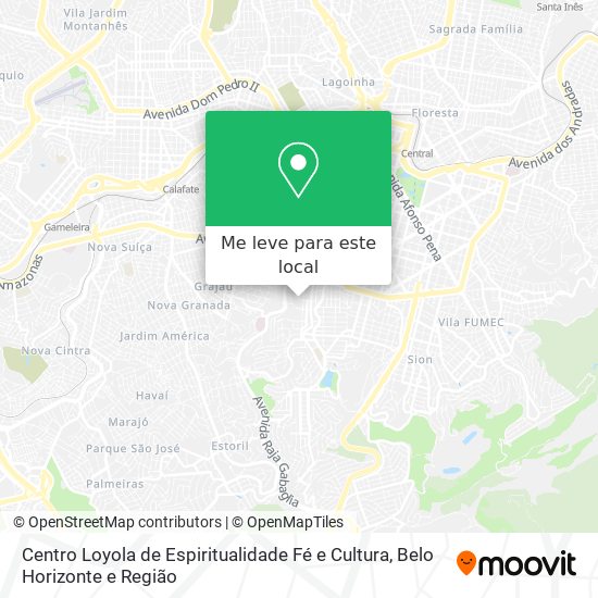 Centro Loyola de Espiritualidade Fé e Cultura mapa