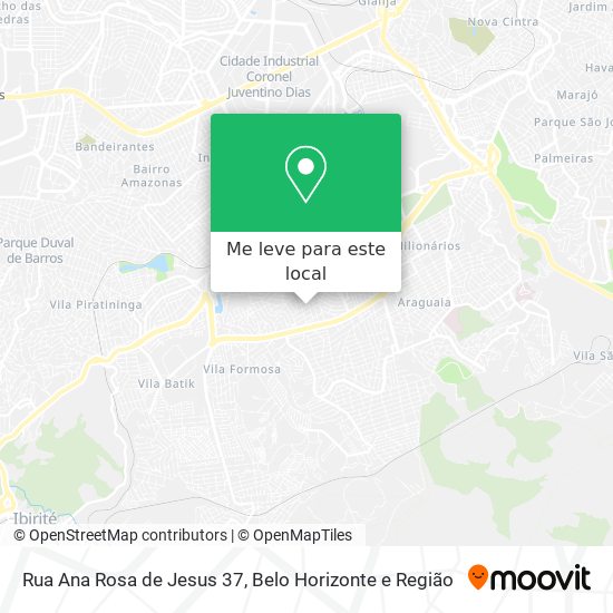 Rua Ana Rosa de Jesus 37 mapa