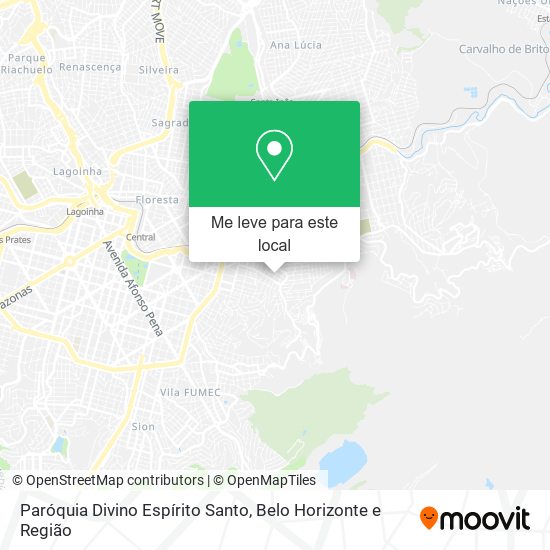 Paróquia Divino Espírito Santo mapa