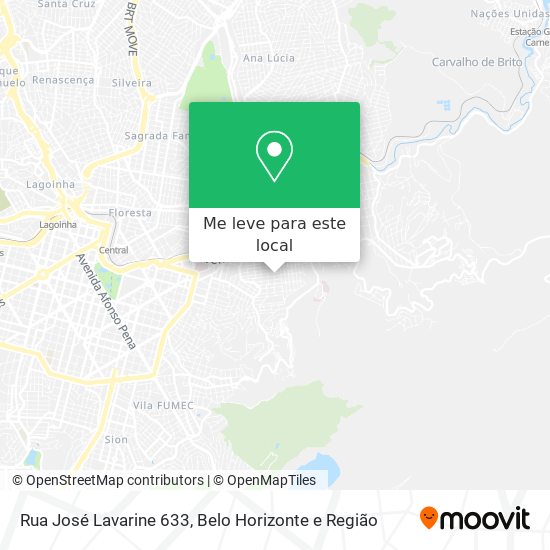 Rua José Lavarine 633 mapa