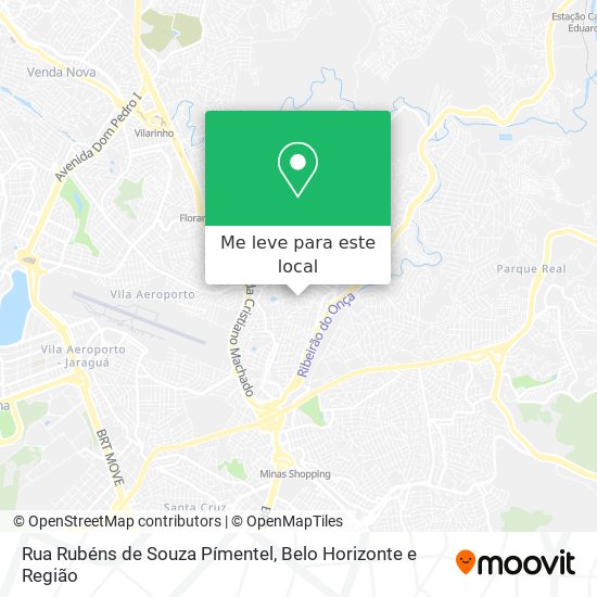 Rua Rubéns de Souza Pímentel mapa