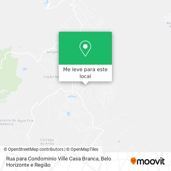 Rua para Condomínio Ville Casa Branca mapa