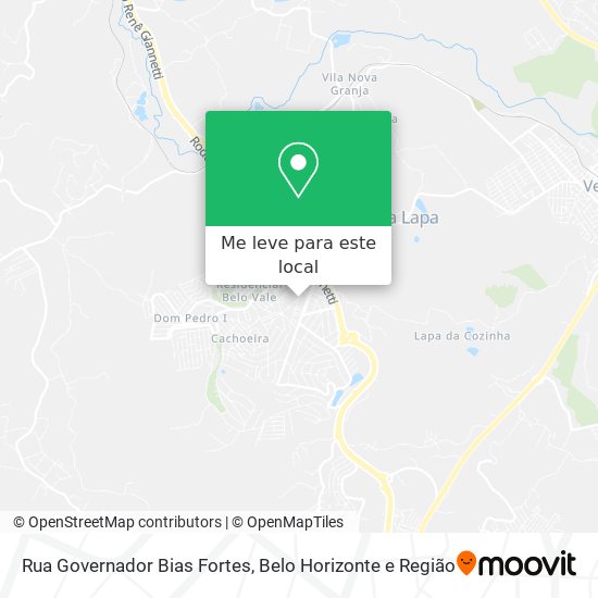 Rua Governador Bias Fortes mapa