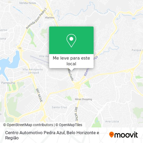 Centro Automotivo Pedra Azul mapa