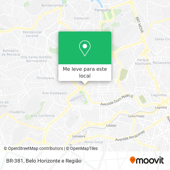 BR-381 mapa