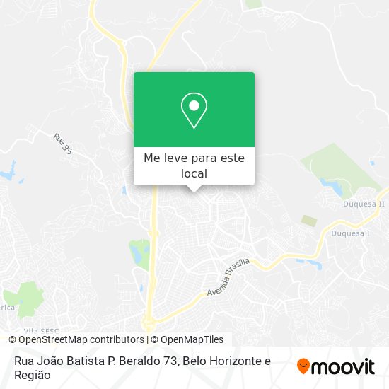 Rua João Batista P. Beraldo 73 mapa