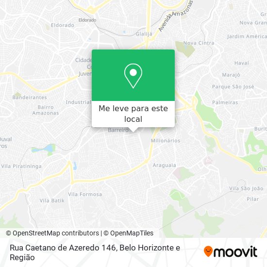 Rua Caetano de Azeredo 146 mapa