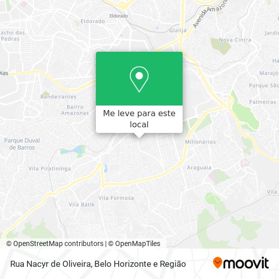 Rua Nacyr de Oliveira mapa