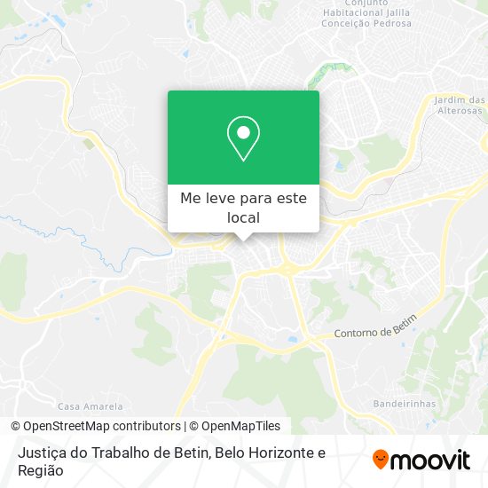 Justiça do Trabalho de Betin mapa