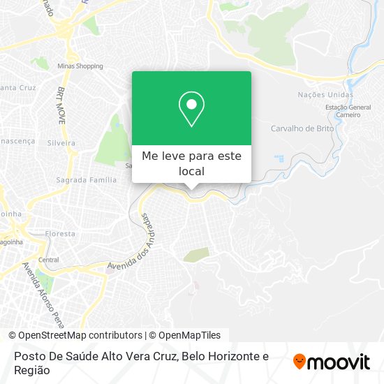 Posto De Saúde Alto Vera Cruz mapa