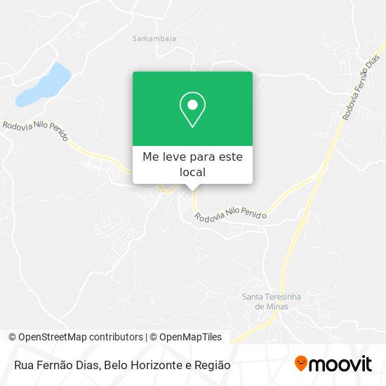Rua Fernão Dias mapa