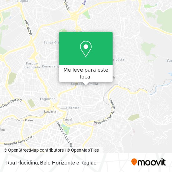 Rua Placidina mapa