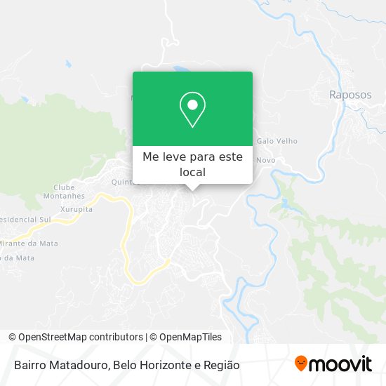 Bairro Matadouro mapa