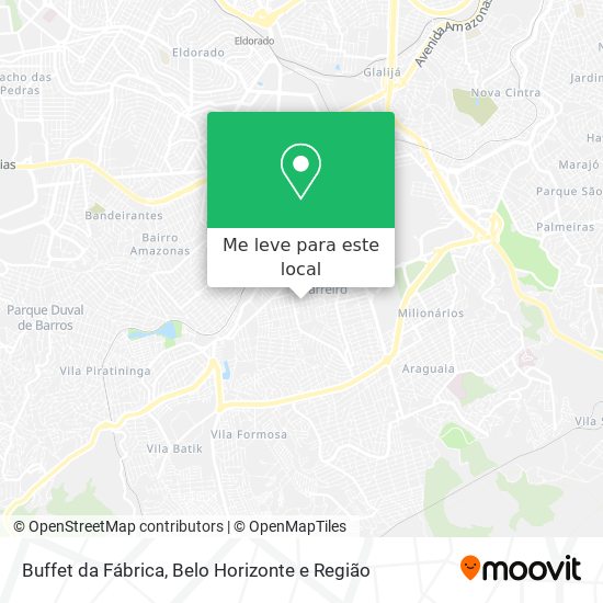 Buffet da Fábrica mapa