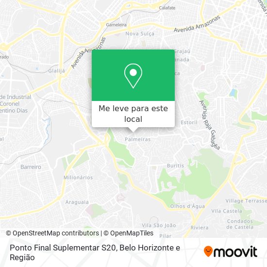 Ponto Final Suplementar S20 mapa