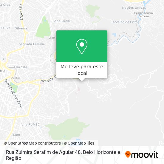 Rua Zulmira Serafim de Aguiar 48 mapa